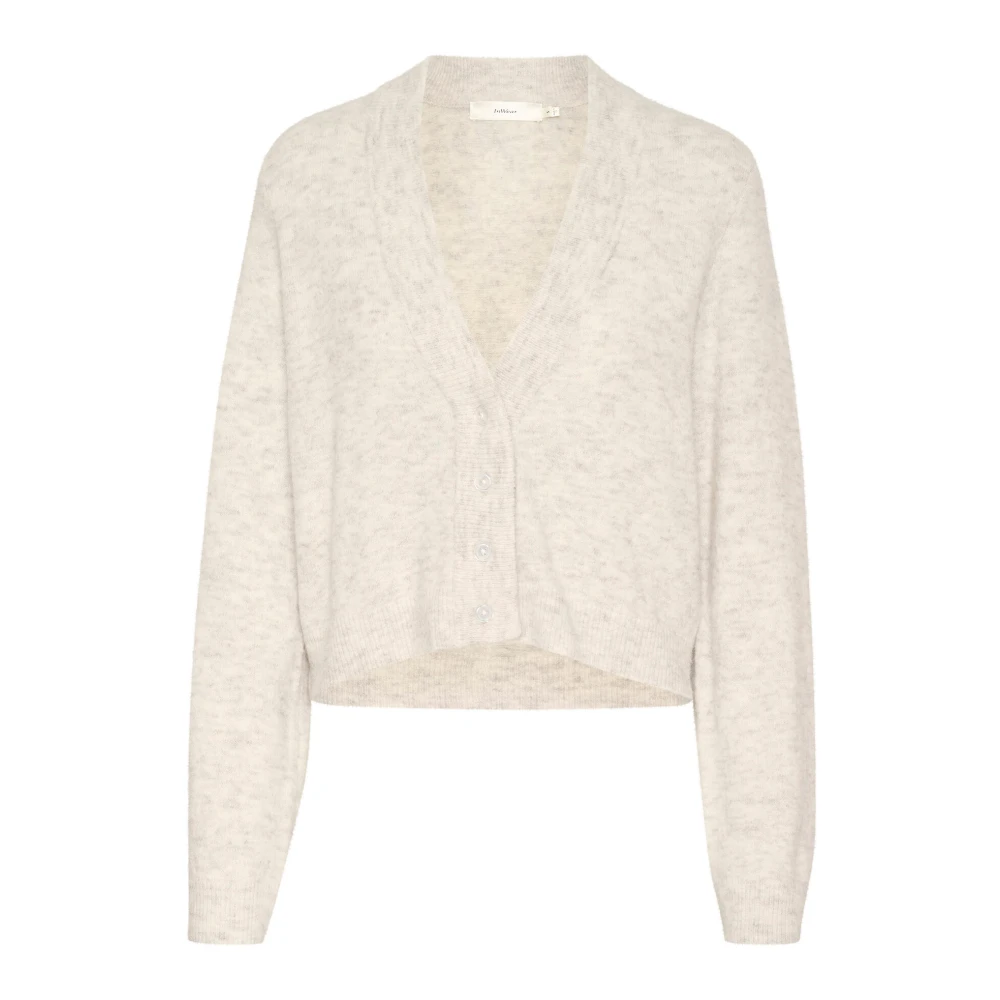 InWear Zachte Gebreide Cardigan Vanille Melange Beige Dames