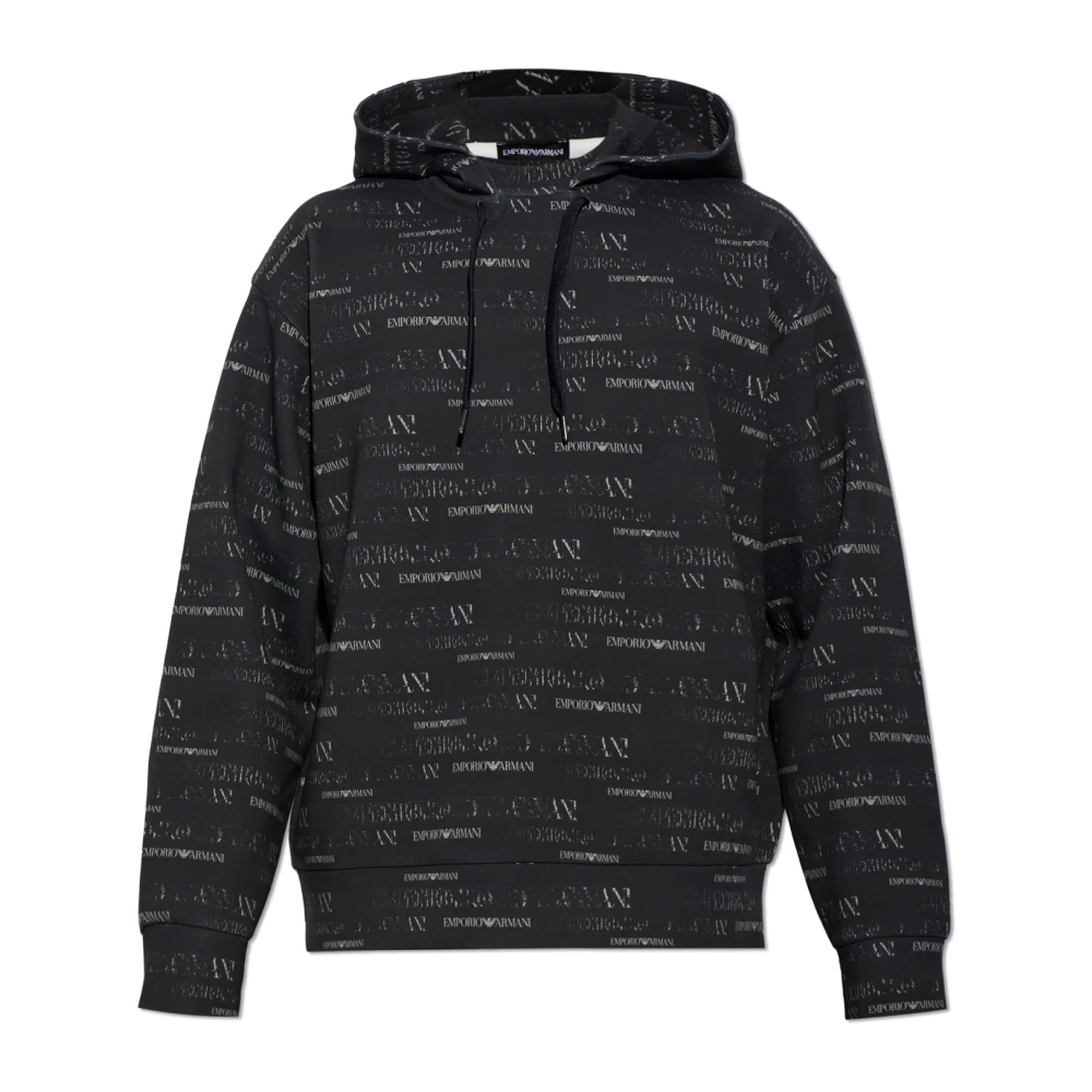 Emporio Armani Uomo Nero Felpe, 2XL, New,