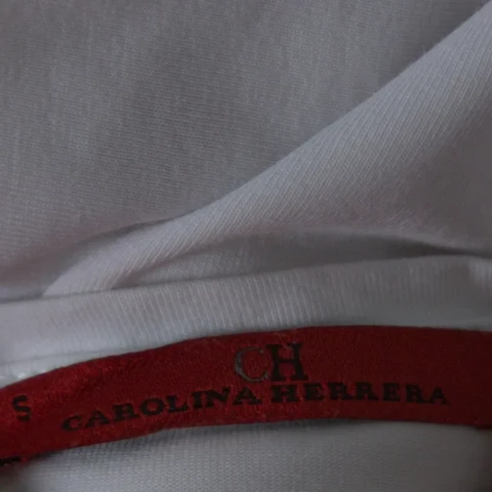 Carolina Herrera Pre-owned Cotton tops White Dames