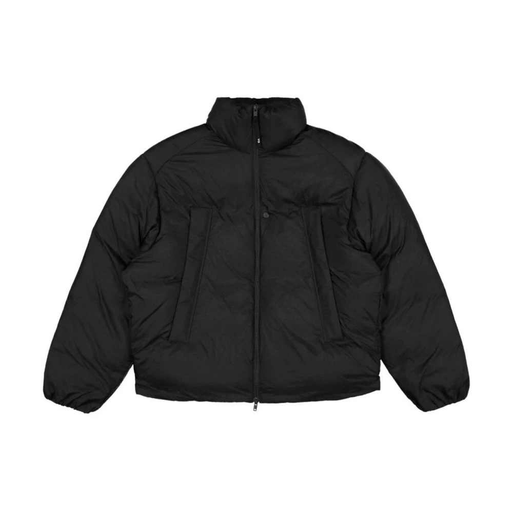 Y-3 Black Down Jackets, Male, L, Puffer Jacket