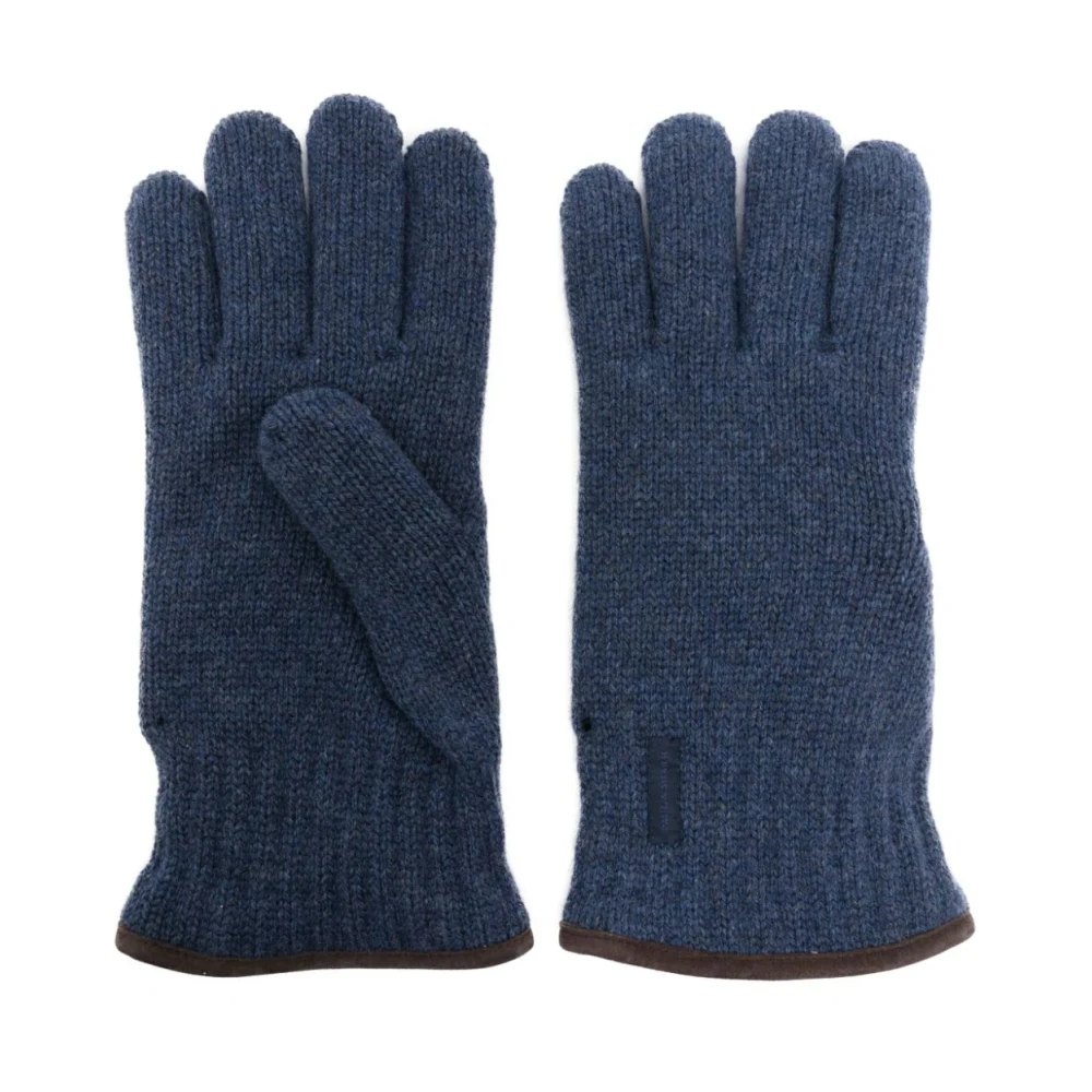 PAUL & SHARK Warme wollen handschoenen Blue Heren