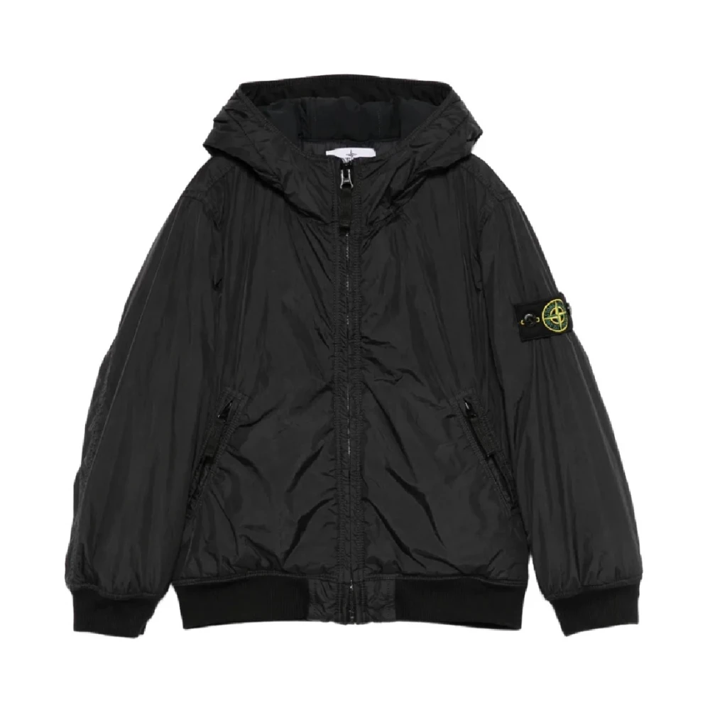 Stone Island Giubbotto - Unisex - Light Jackets - Black - 8 Y | 128 Cm - Kids