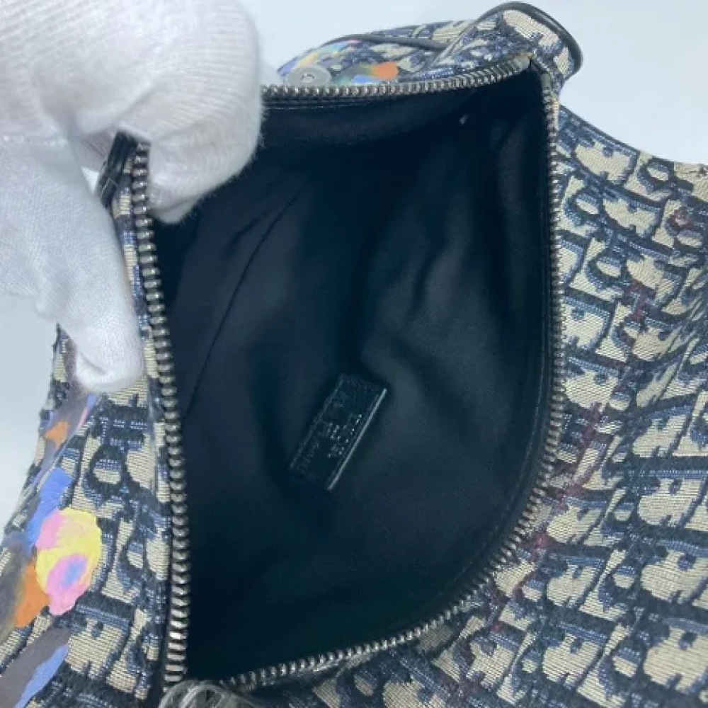 Dior Vintage Pre-owned Fabric dior-bags Blue Heren