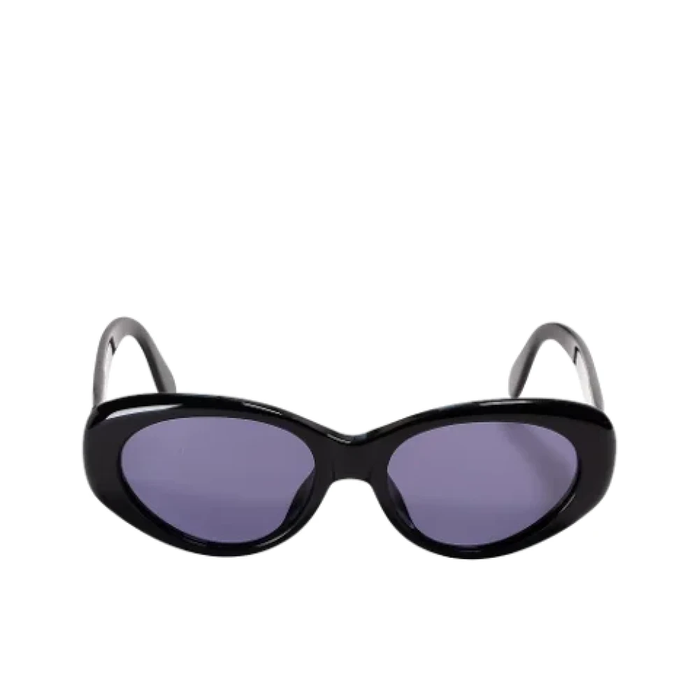 Chanel Vintage Pre-owned Acetate sunglasses Black Dames