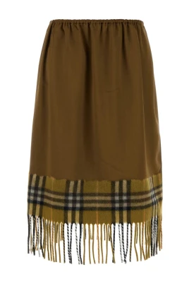Biscuit Satin Skirt