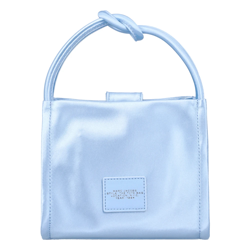 Marc Jacobs Satin Mini Tote Tas Blue Dames