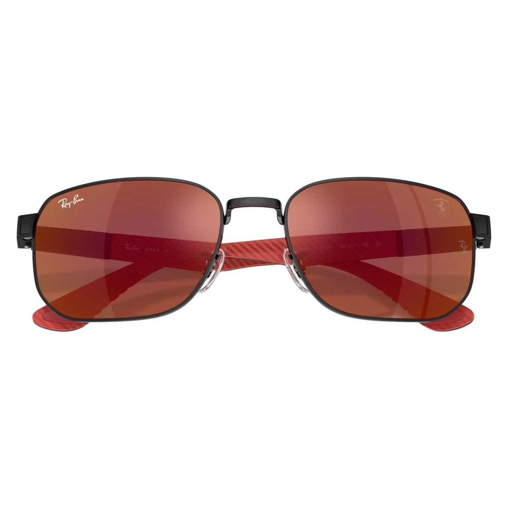 Ray-Ban Unisex Sunglass RB8329M Scuderia Ferrari Collection - Frame color: Black, Lens color: Brown Mirror Dark Red - Image 4