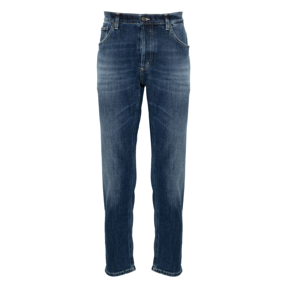 Dondup Middelblauwe Stretch Denim Jeans Blue Heren