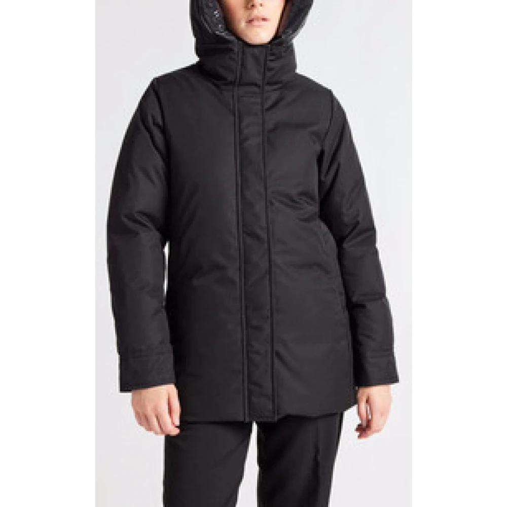 Pyrenex Zwarte Charlotte Warme Parka Black Dames