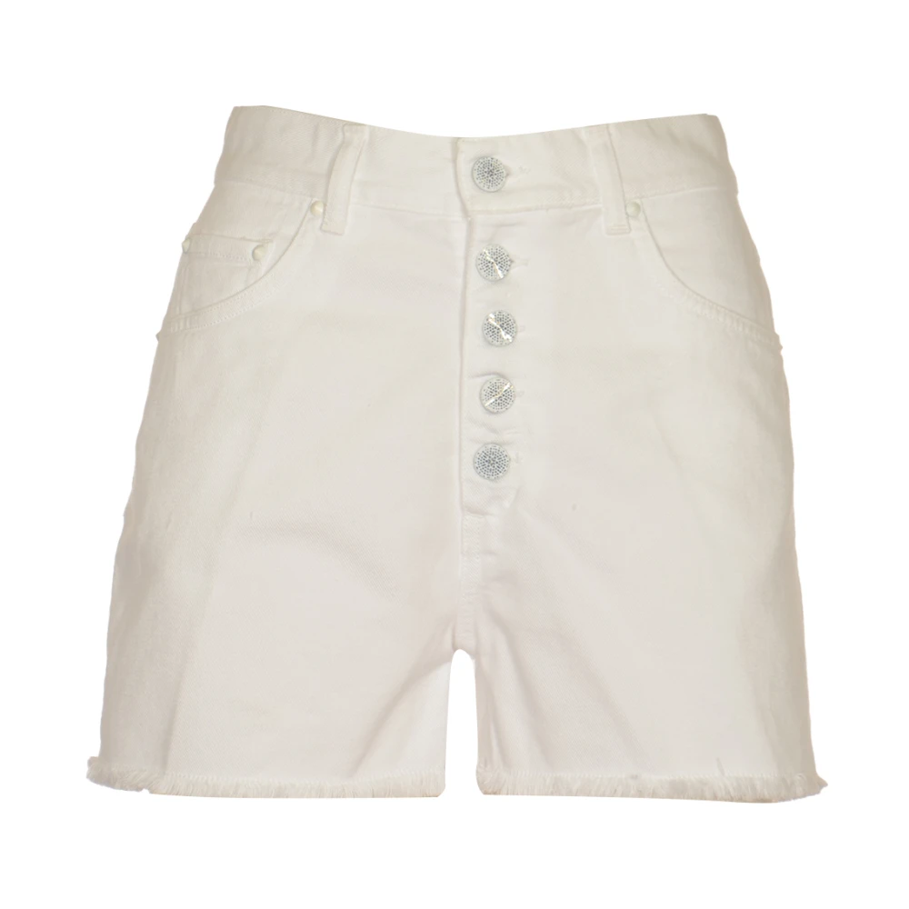 Dondup Zomer Trendy Shorts voor Vrouwen White Dames