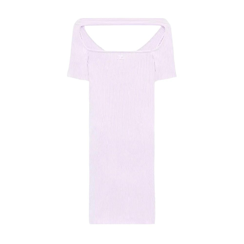 Courrèges Roze Mini Jurk Hyperbool Pink Dames