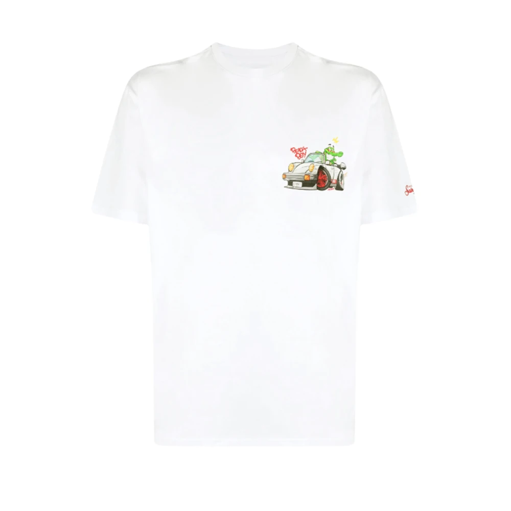 MC2 Saint Barth Gestreept T-shirt voor Mannen White Heren