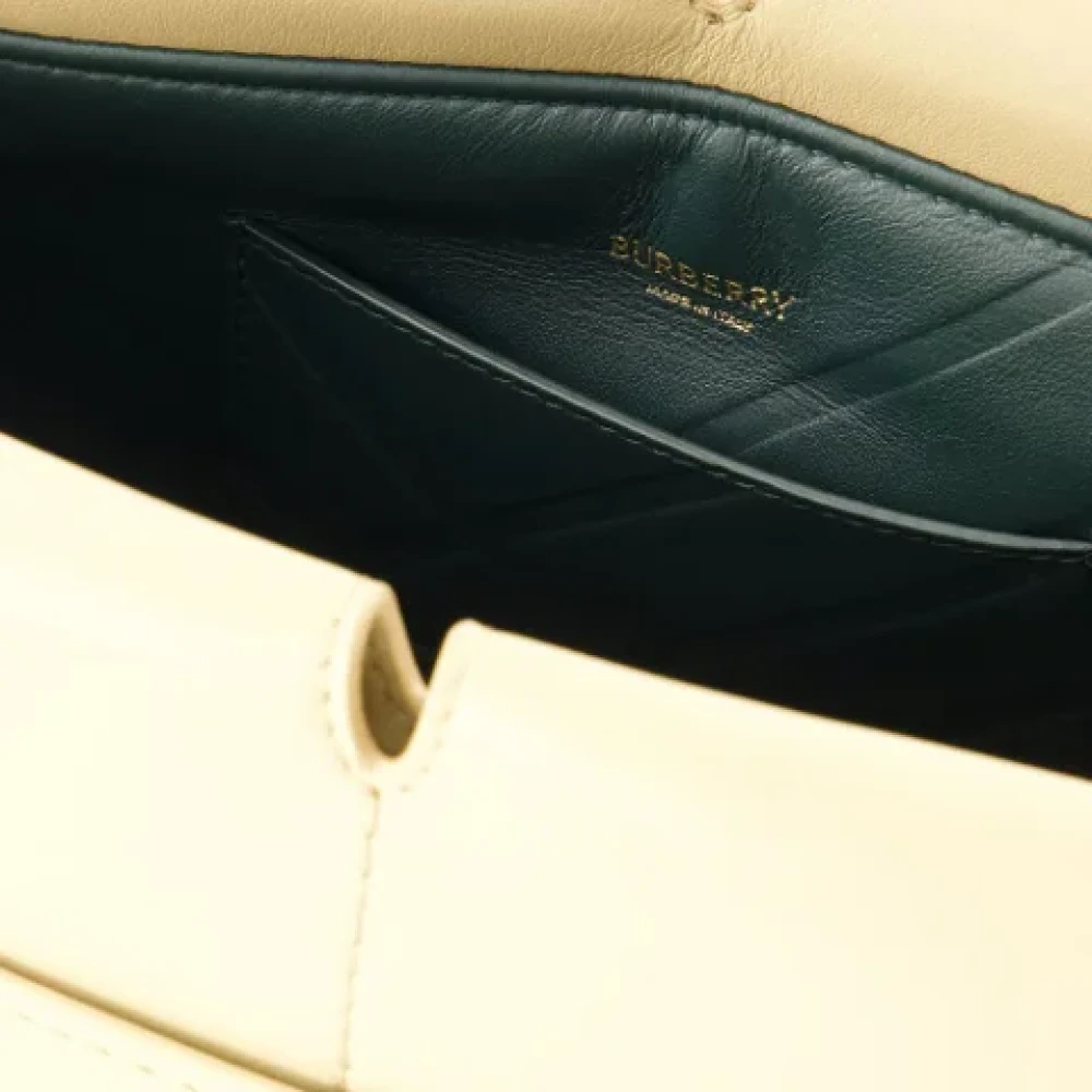 Burberry Leather clutches Beige Dames