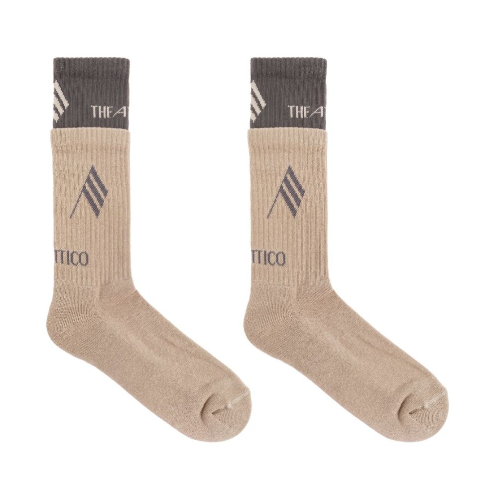 タイツ・ソックス THE ATTICO Logo socks Gray The Attico logo-print Socks | Grey | FARFETCH