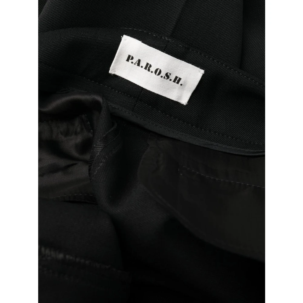 P.a.r.o.s.h. Zwarte Tailored Broek Black Dames