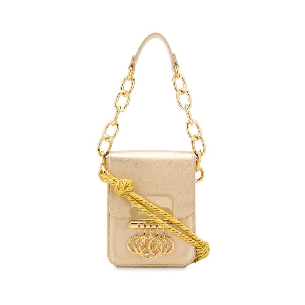 Dsquared2 Women's Yellow Gold Shoulder Bag - Shoulder Bags - One Size - Bags