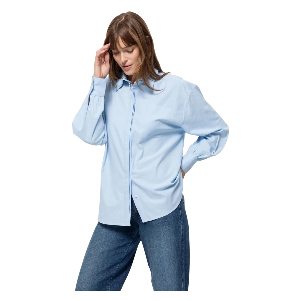 Âme Damen Blau Madeline Oxford Shirt