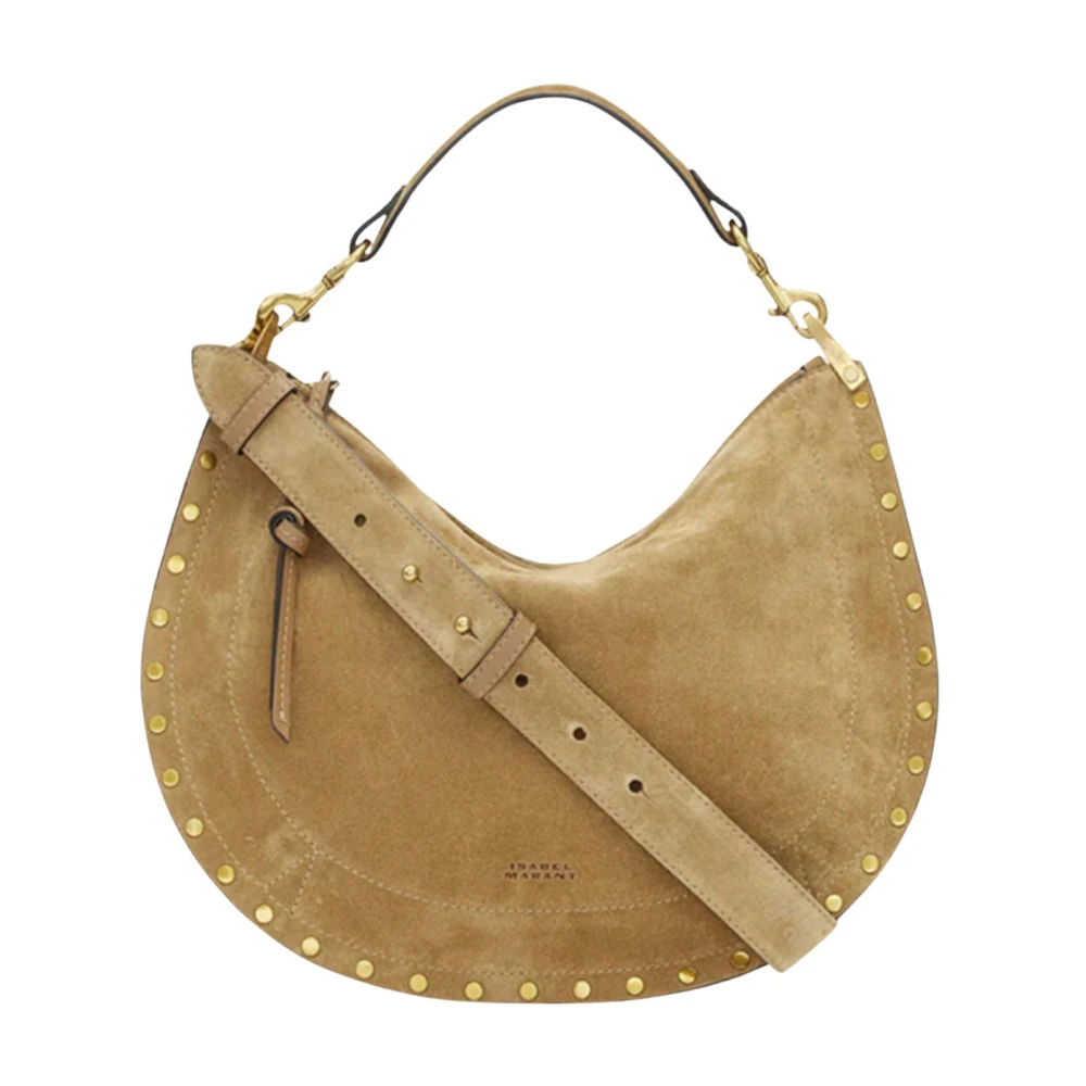 Isabel marant Zachte ritstas in taupe leer Beige Heren