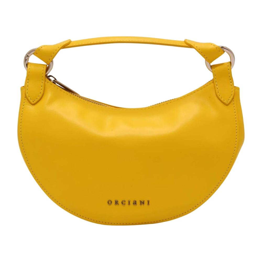 Orciani Yellow Handbags, Female, One Size, Dumpling Mini Bag