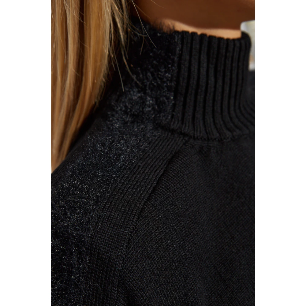 SPORTMAX Wollen jurk Black Dames
