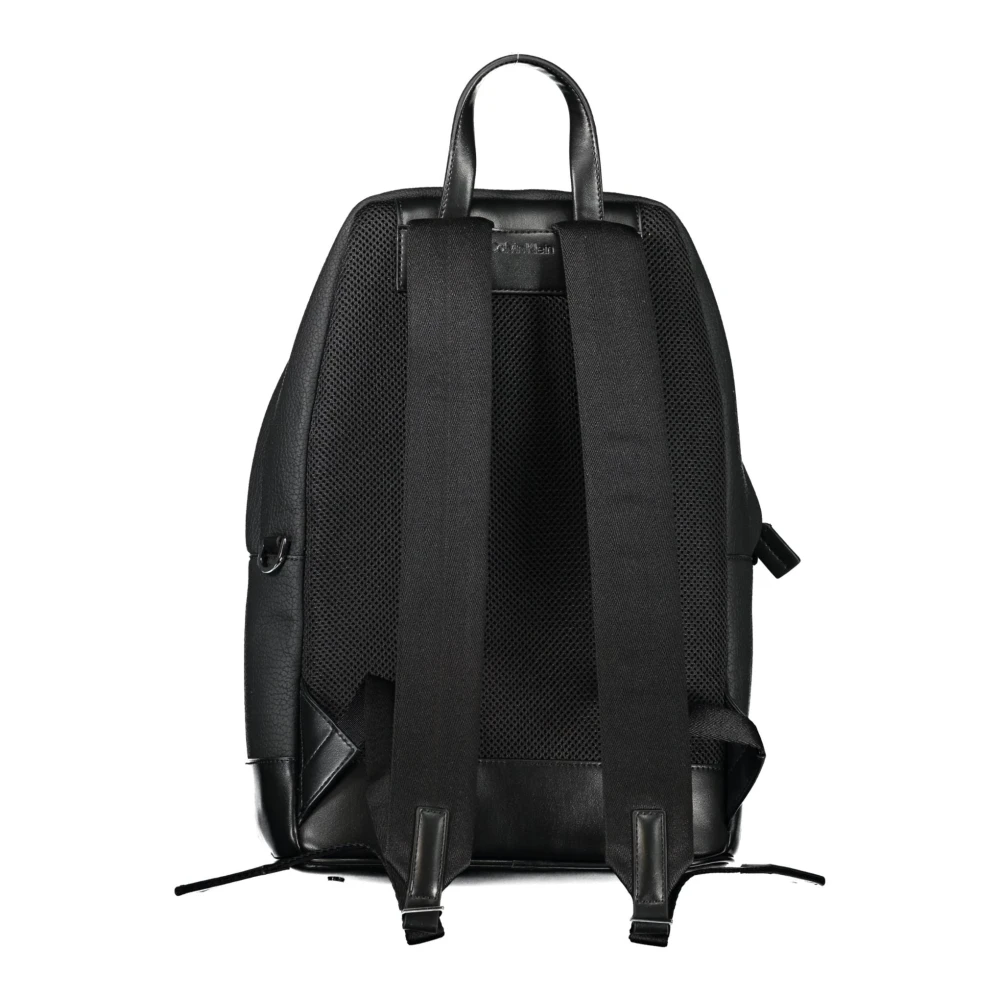 Calvin Klein Zwarte heren rugzak met laptopvak Black Heren