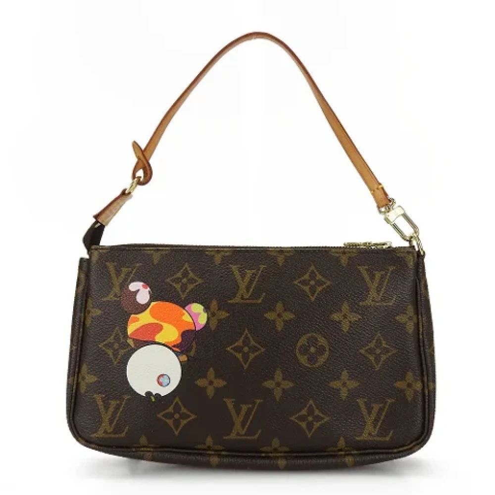 Louis Vuitton Vintage Pre-owned Canvas clutches Brown Dames