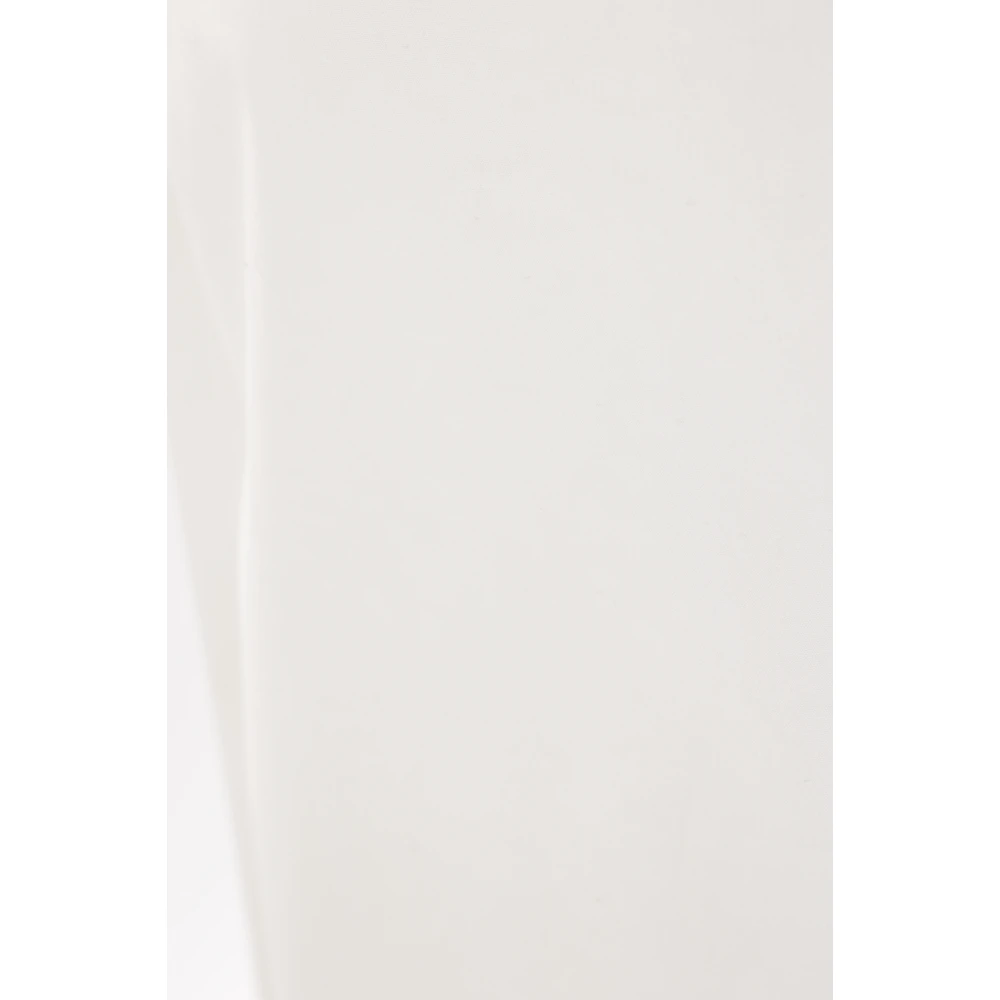 Jil Sander Witte Baggy-Fit Katoenen Broek met JS+ Borduursel White Dames