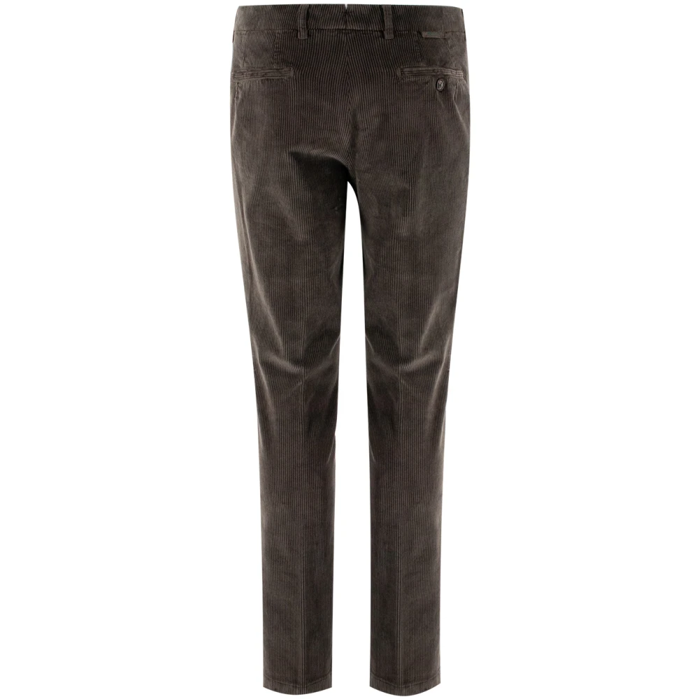 Berwich Stijlvolle Tailored Broek Brown Heren