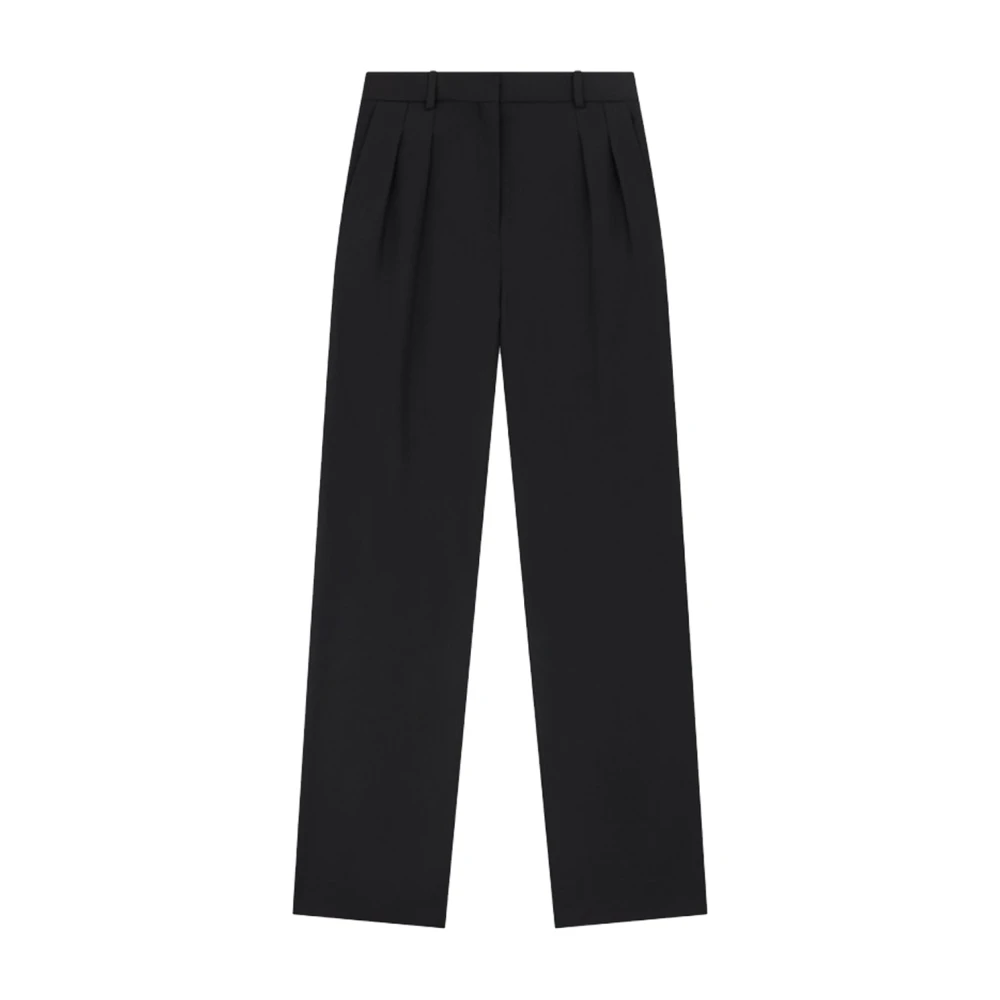 Loulou Studio Zwarte wollen Sbiru broek Black Dames