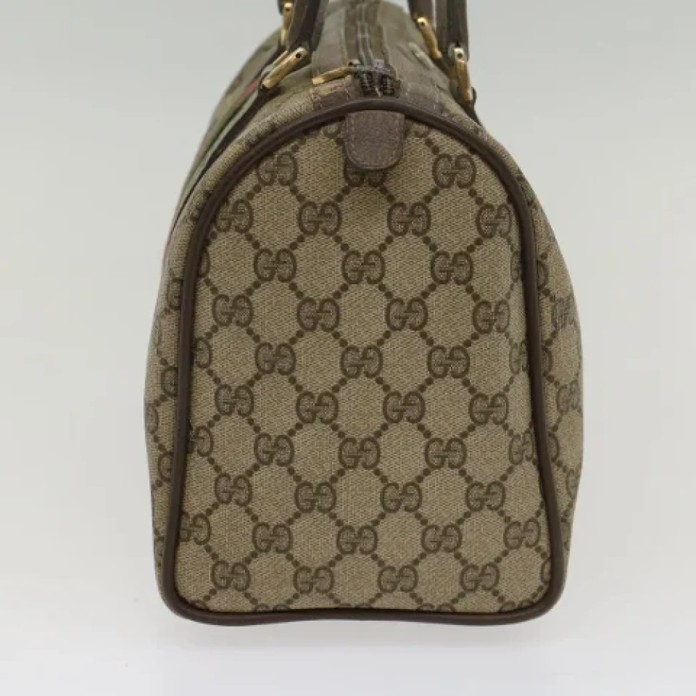 Gucci Vintage Pre-owned Canvas travel-bags Beige Dames
