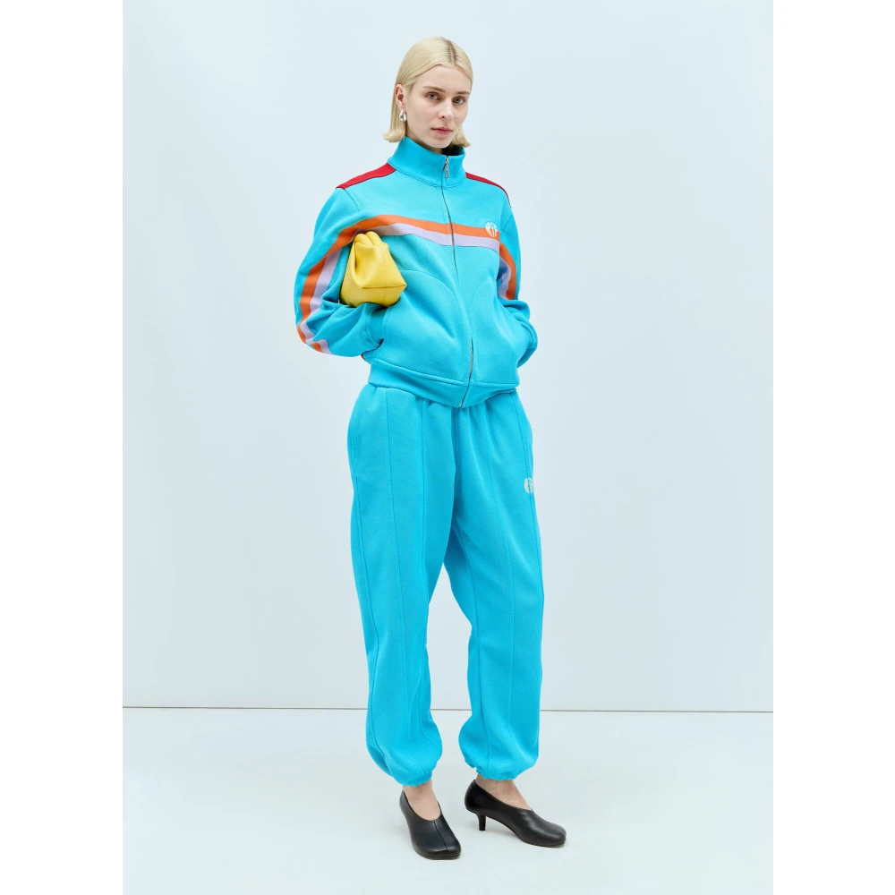 Reward If Found Geborduurd Track Jacket Blue Dames