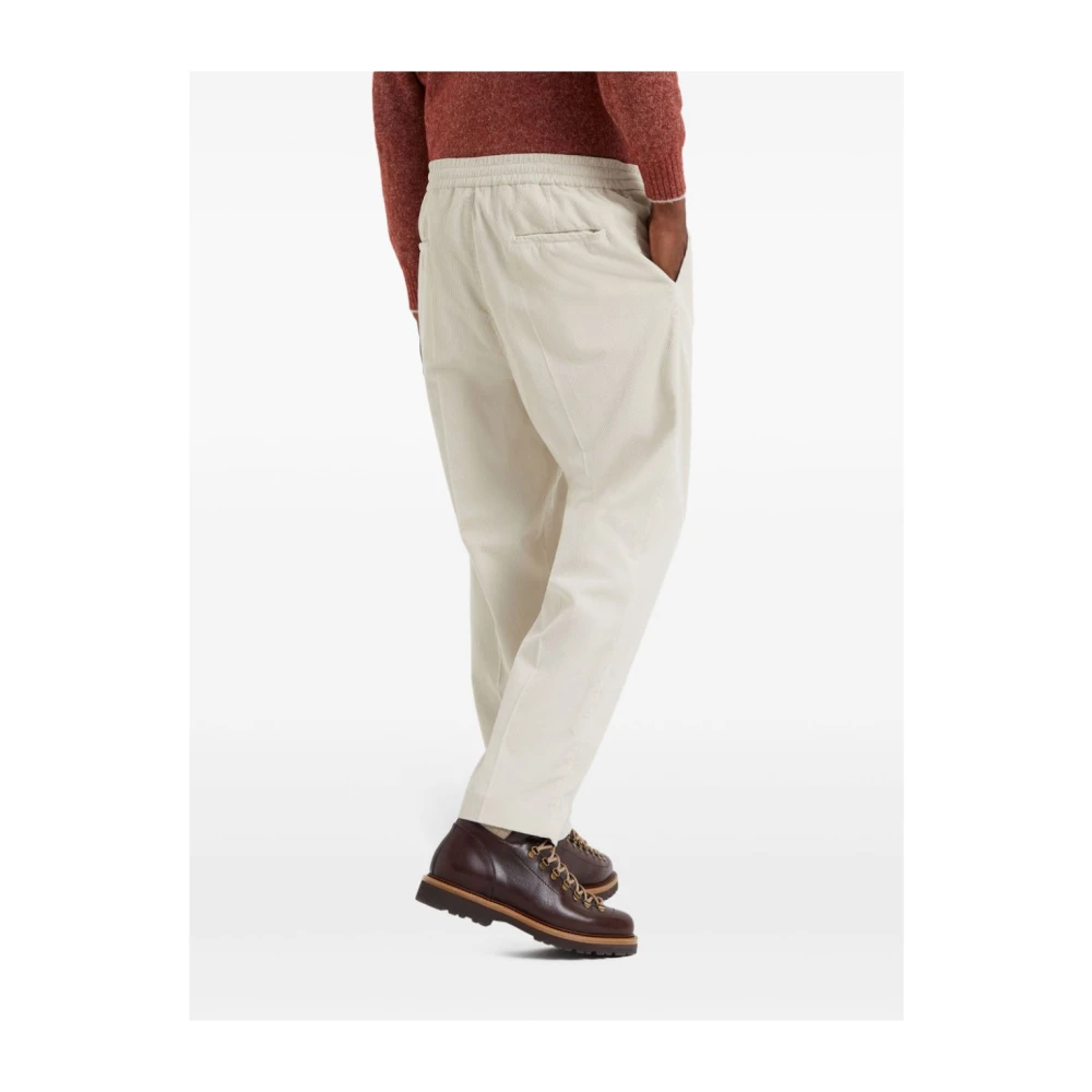 BRUNELLO CUCINELLI Elegante Herenbroek Beige Heren