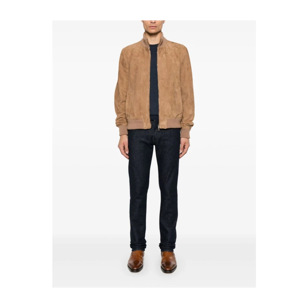 Salvatore Santoro Bruine Winterjassen voor Mannen Brown Heren