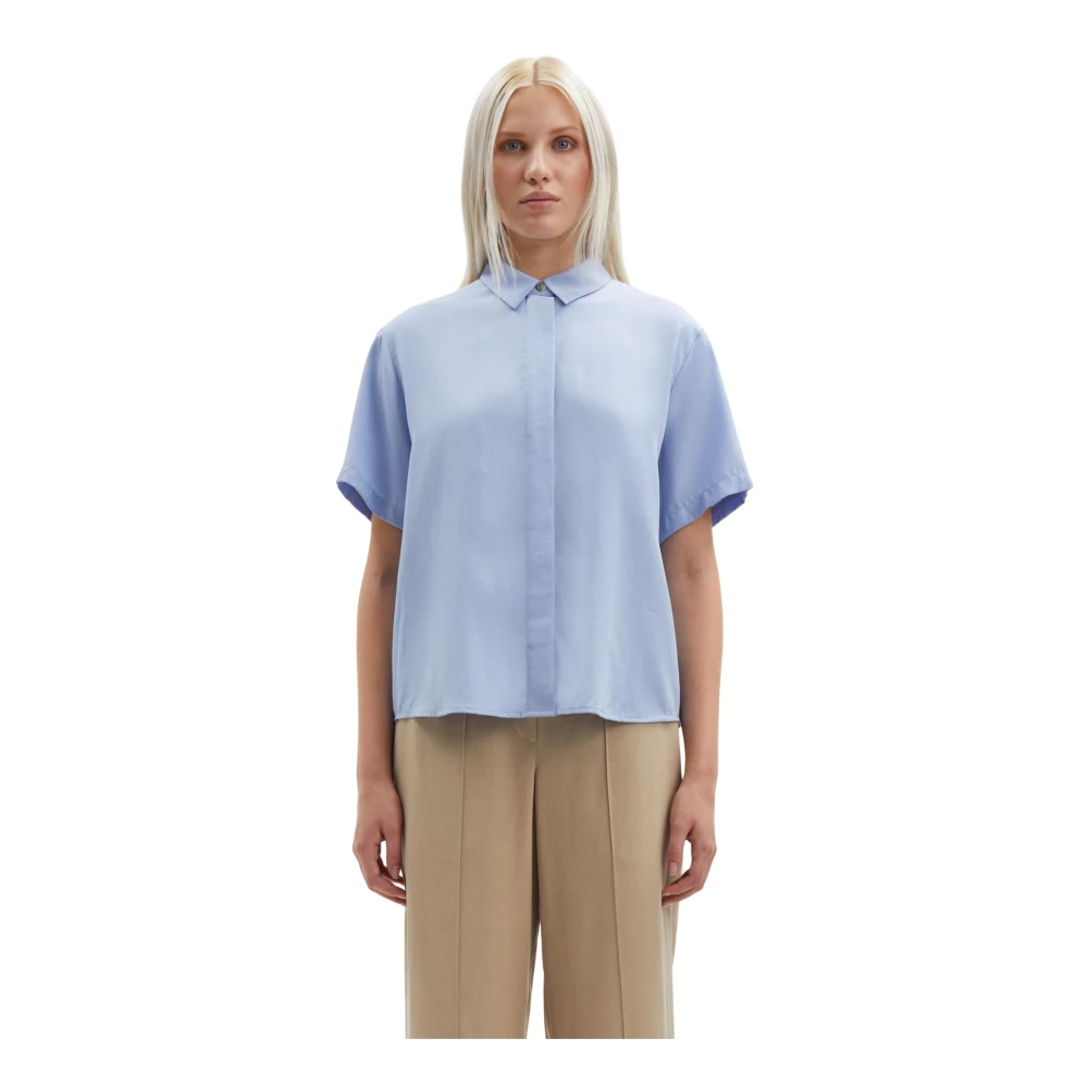 Samsøe Mina SS Shirt Blue Dames