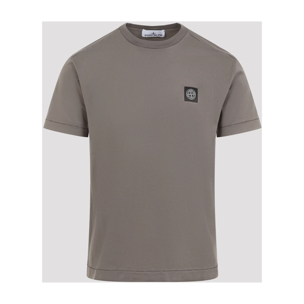 Stone Island Bruin Katoenen T-shirt Ronde Hals Brown Heren
