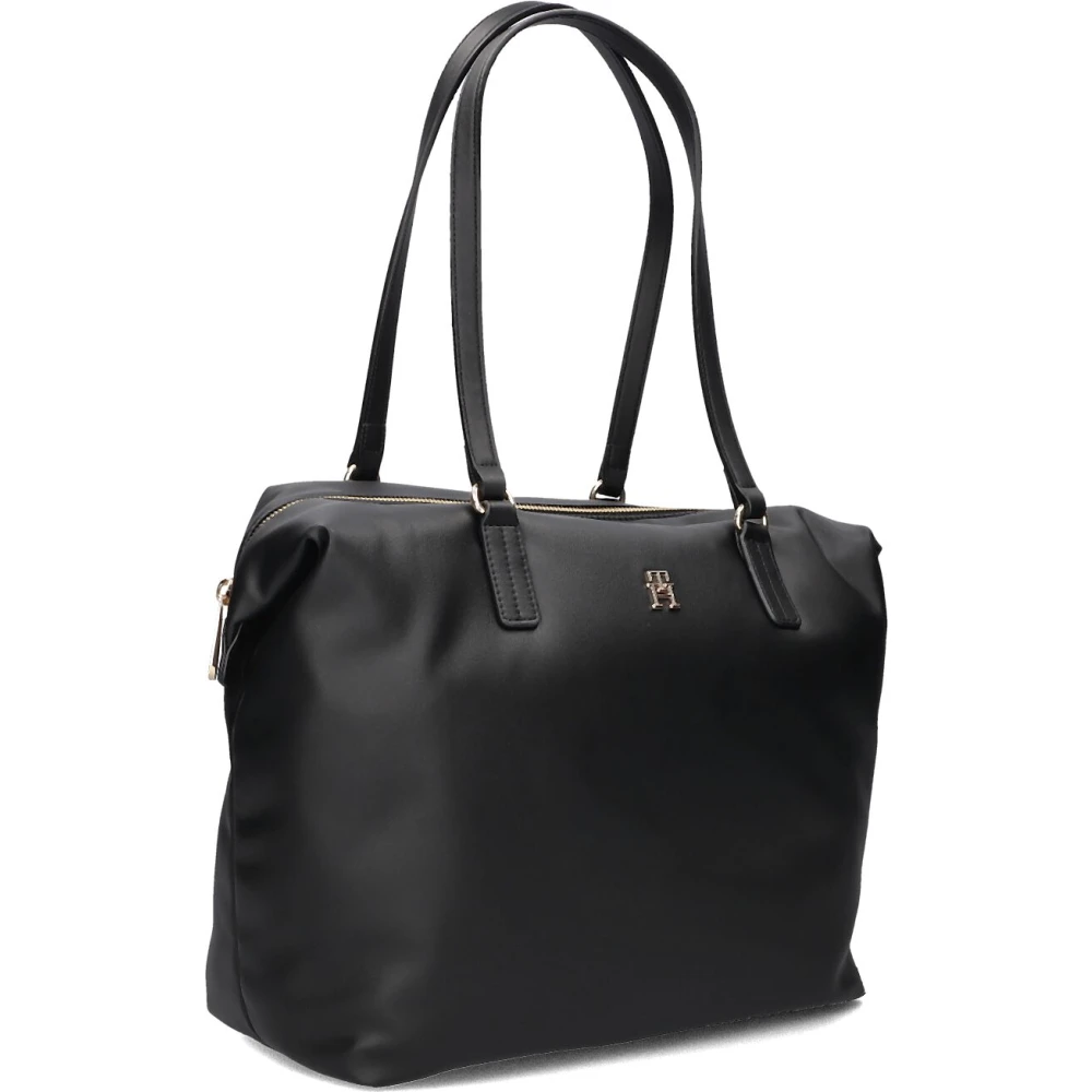 Tommy Hilfiger Zwarte Schoudertas Poppy Reform Black Dames