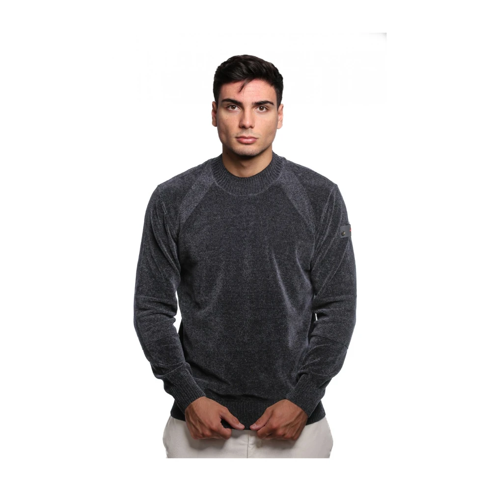 Peuterey Blauwe Gebreide Trui Tulli Model Blue Heren