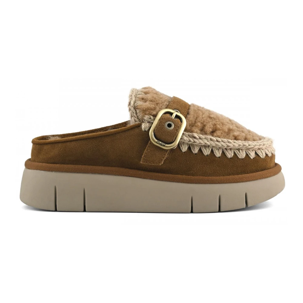Mou Brown Bounce Clog - Female - Mules - 6 Uk - Shoes