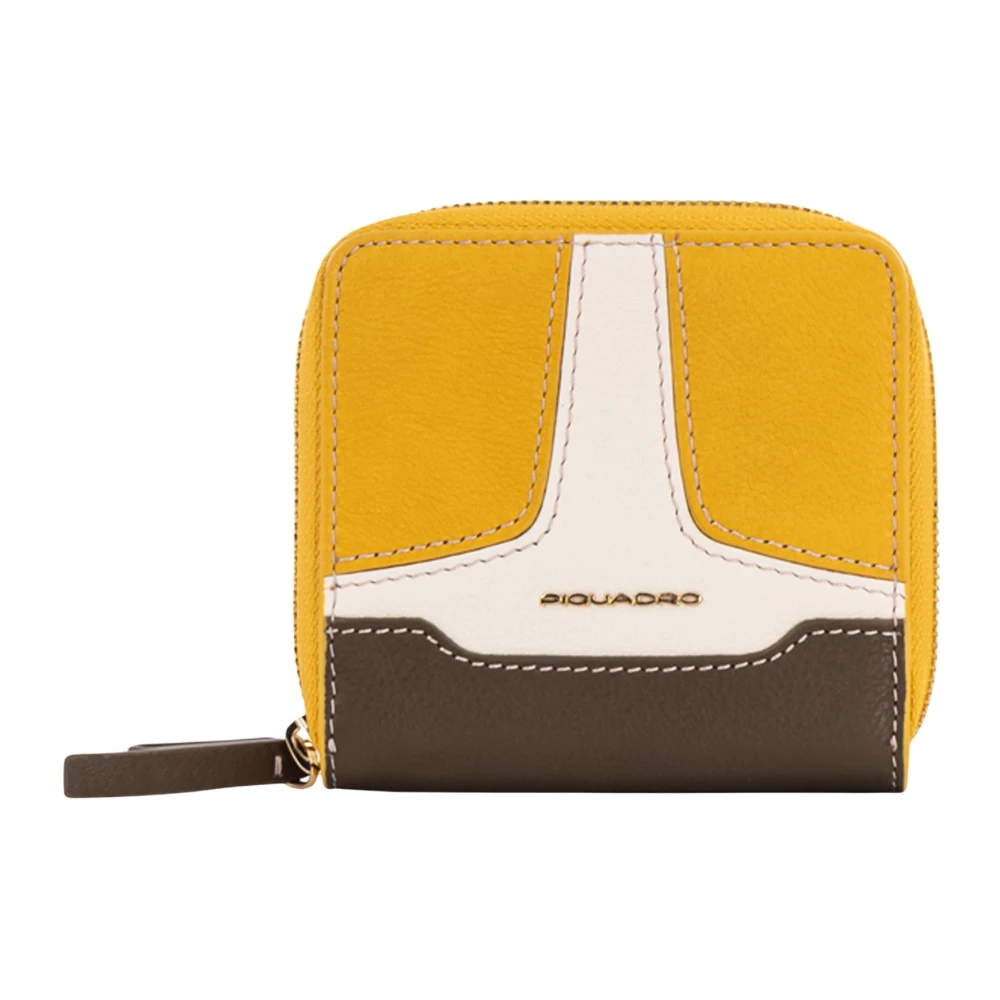 Piquadro Women's Yellow Wallets & Cardholders, One Size, Wallet