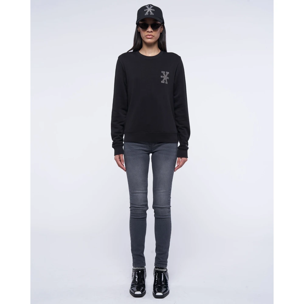 John Richmond Sweatshirt met logo Black Dames
