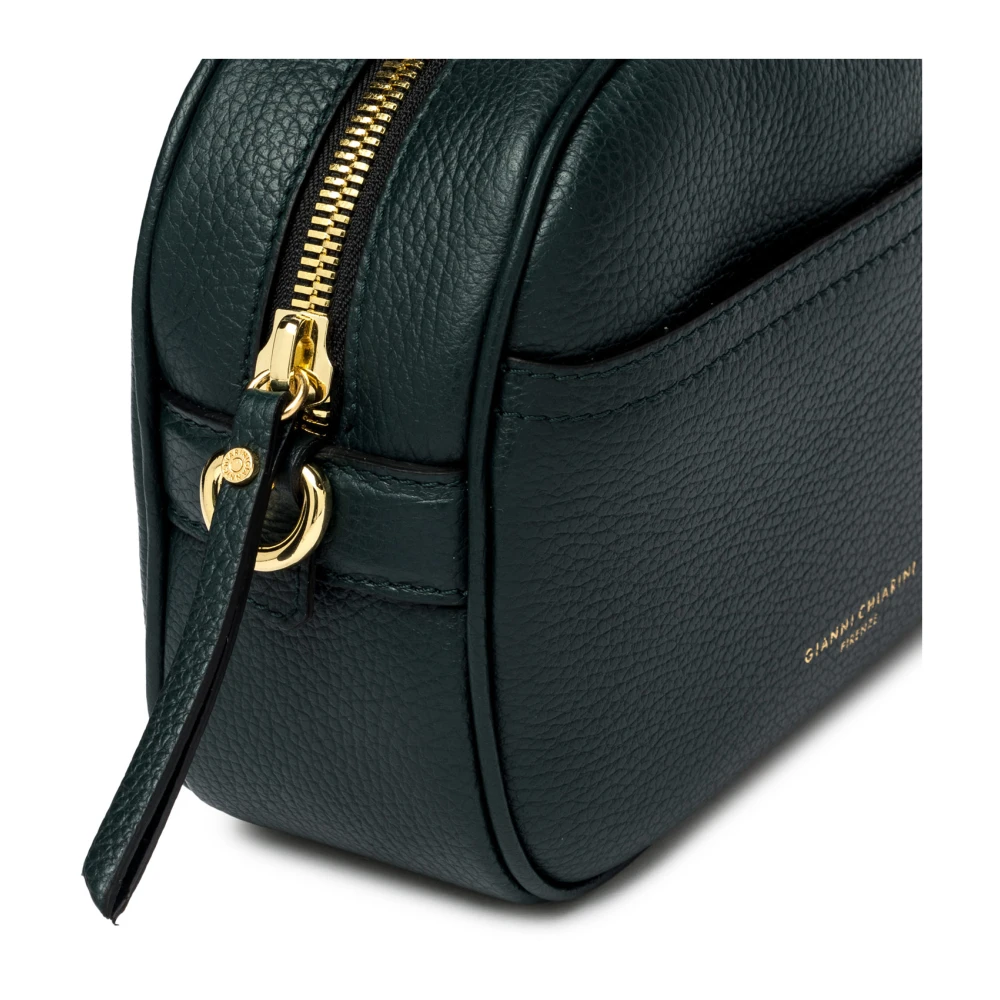 Gianni Chiarini Donkergroene Leren Cameratas Green Dames