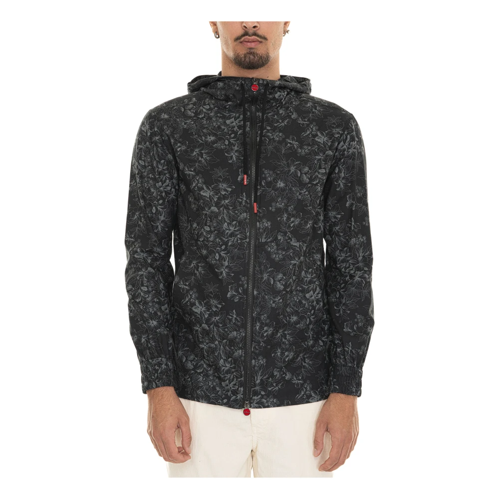 Kiton Bloemenrits Sweatshirt Gray Heren