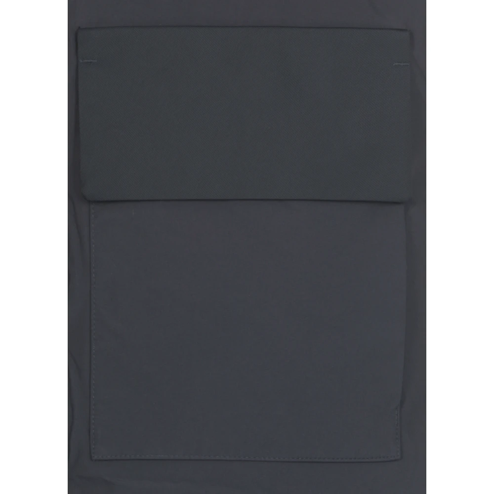 K-way Blauwe Hoodie met Zakken Blue Heren