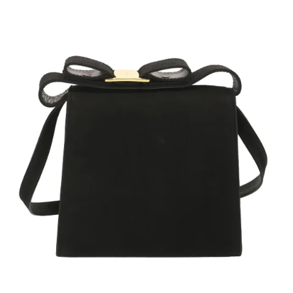 Salvatore Ferragamo Pre-owned Suede handbags Black Dames