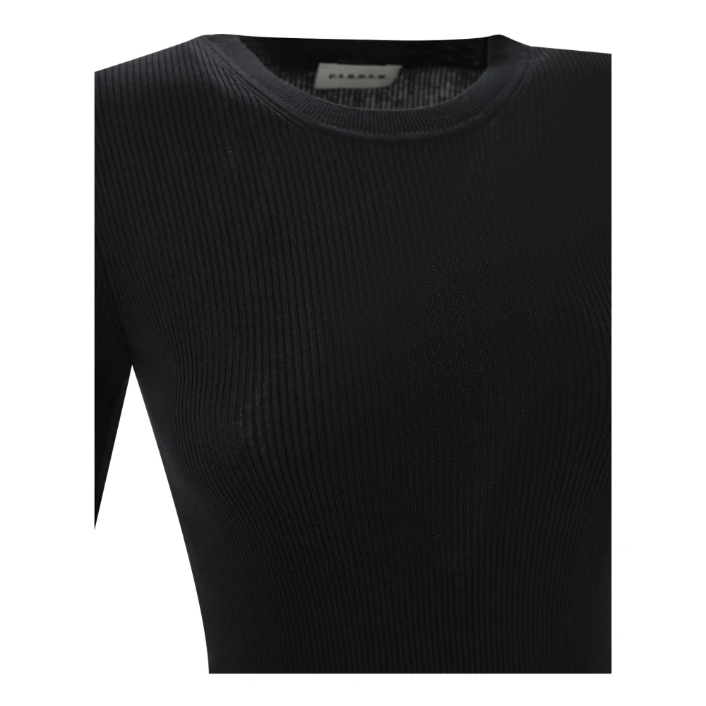 P.a.r.o.s.h. Zwarte trui met ronde hals Black Dames