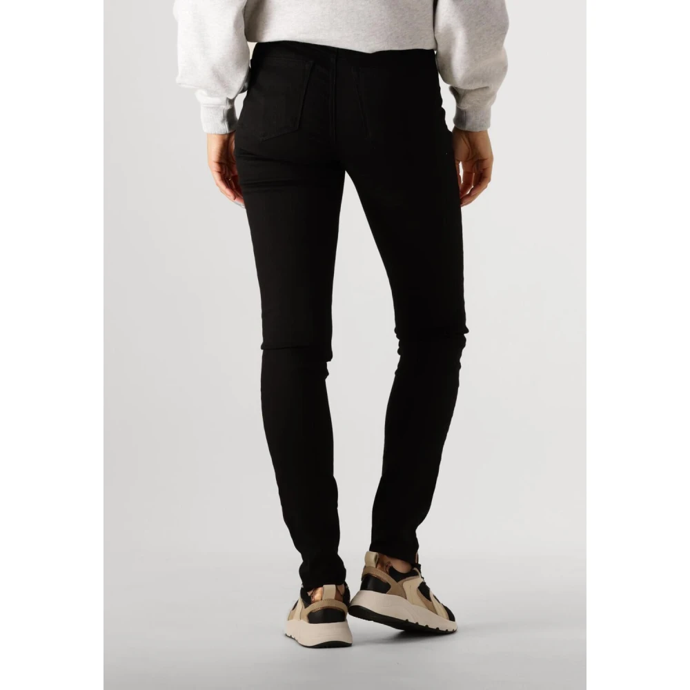 Calvin Klein Zwarte High Rise Skinny Jeans Black Dames