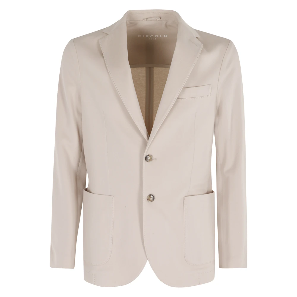 Circolo 1901 Men's Beige Blazers, 2XL, Premium Jacket