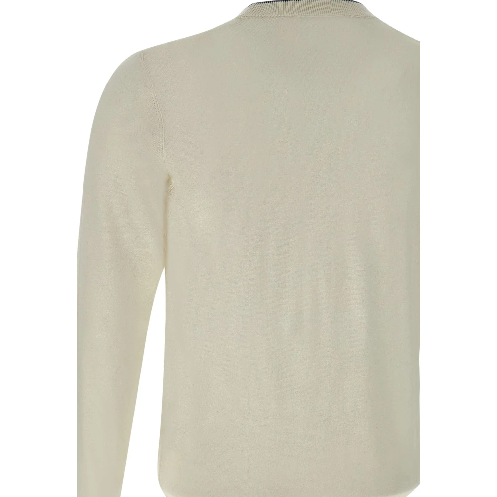 Filippo De Laurentiis Melkwitte Crew Neck Sweater White Heren