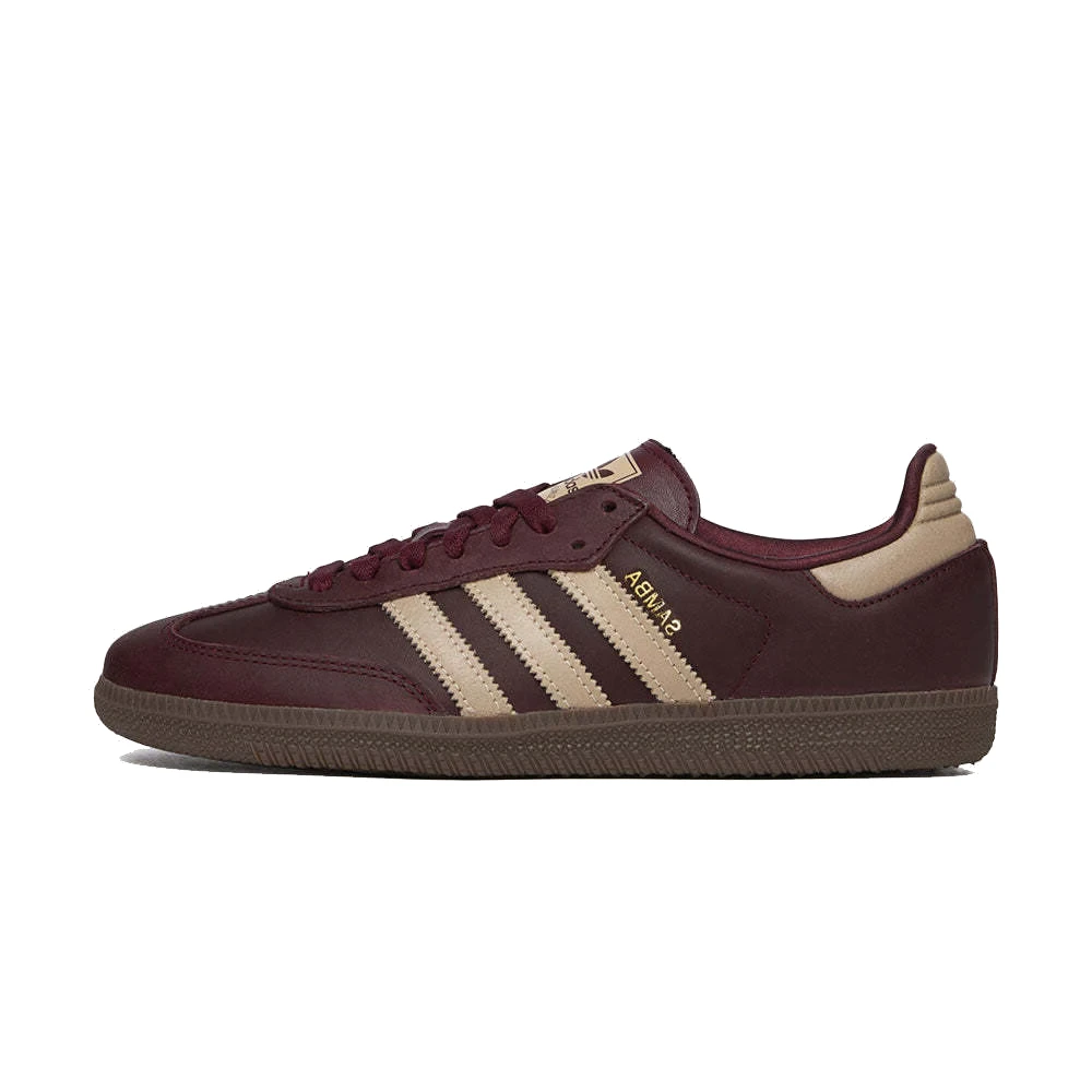 Adidas Pink Skateboarding, Male, 4 Uk, Samba Og Maroon Crystal Sand Trainers