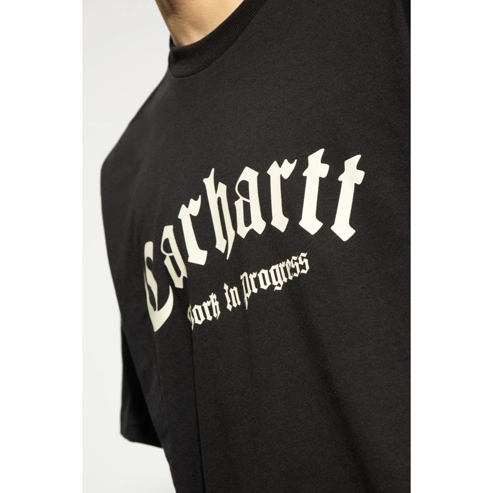 Carhartt WIP T-shirt met logo Black Heren
